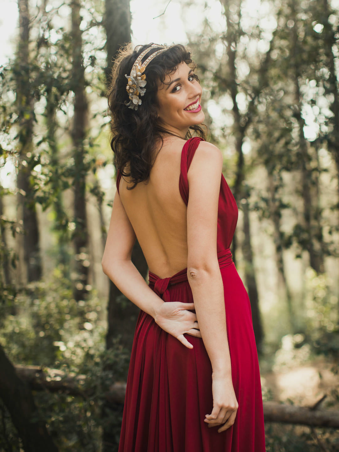 Peineta Celeste - Tocado de Alta Ceremonia CEYLAN