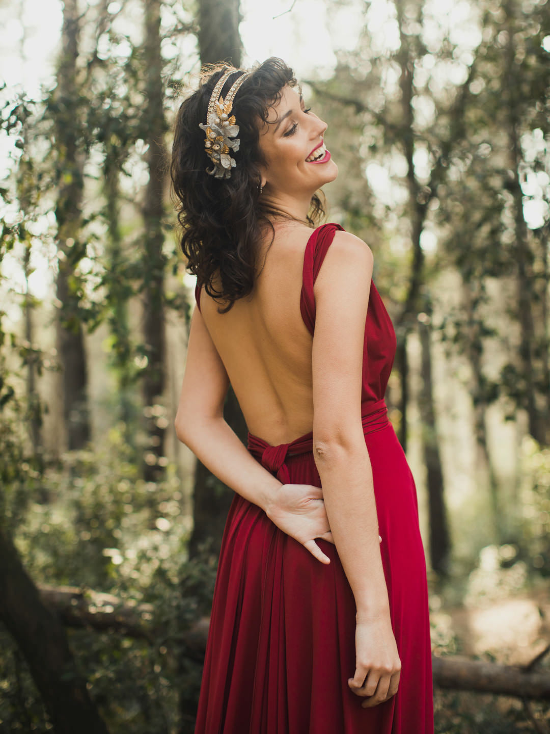 Peineta Celeste - Tocado de Alta Ceremonia CEYLAN