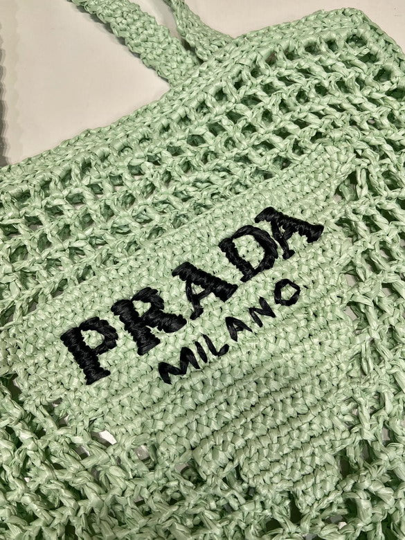 Green Woven Bag