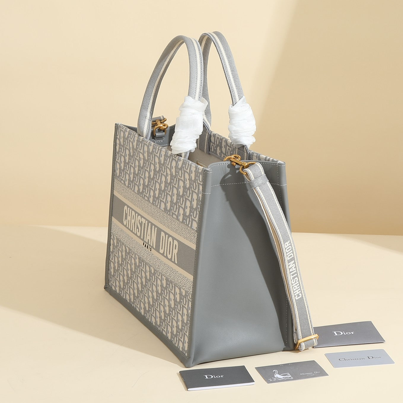 Women's Oblique Jacquard Book Tote – Grey