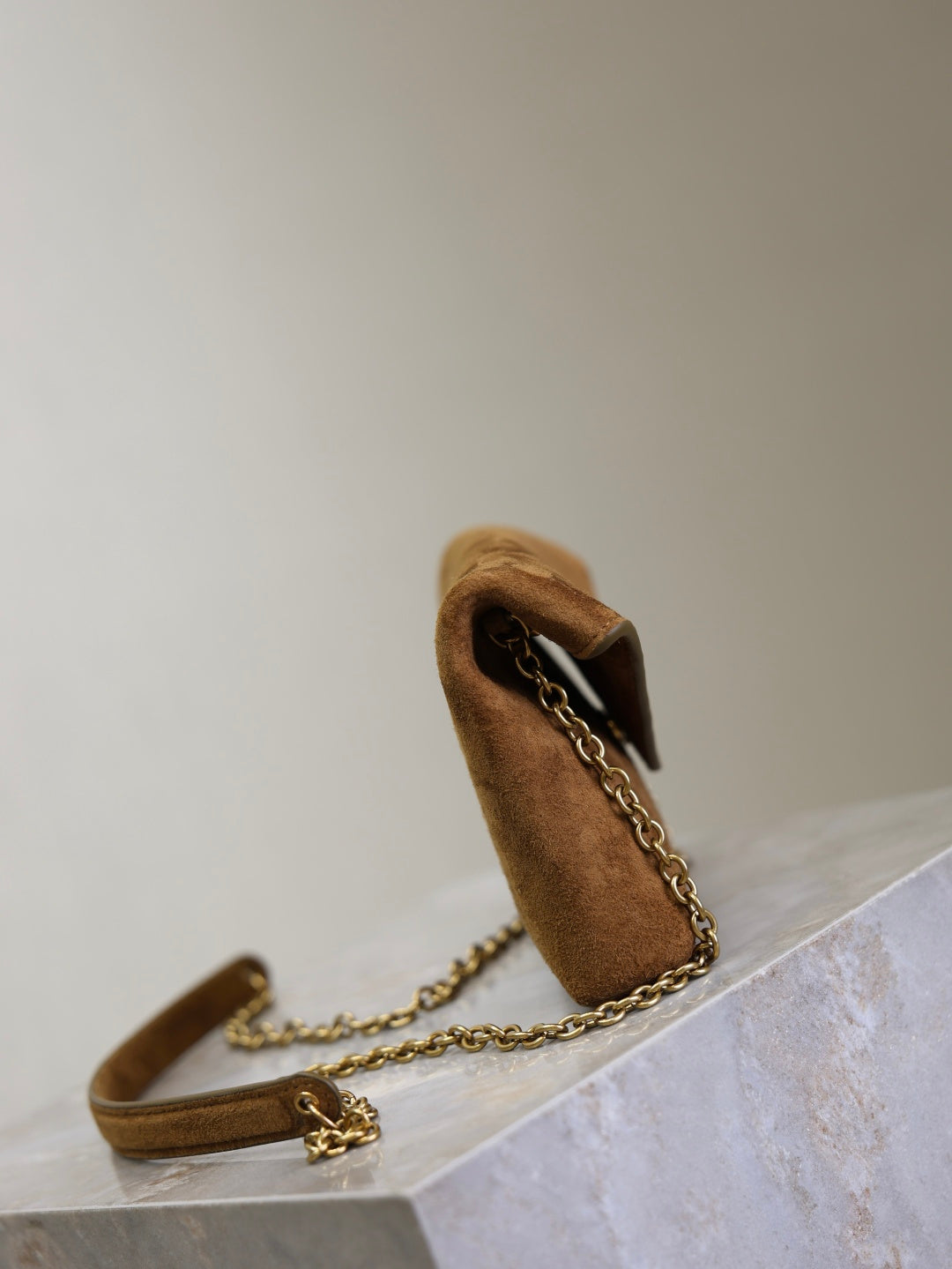 Women's Envelope Mini Bag – Camel Suede