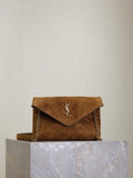 Women's Envelope Mini Bag – Camel Suede