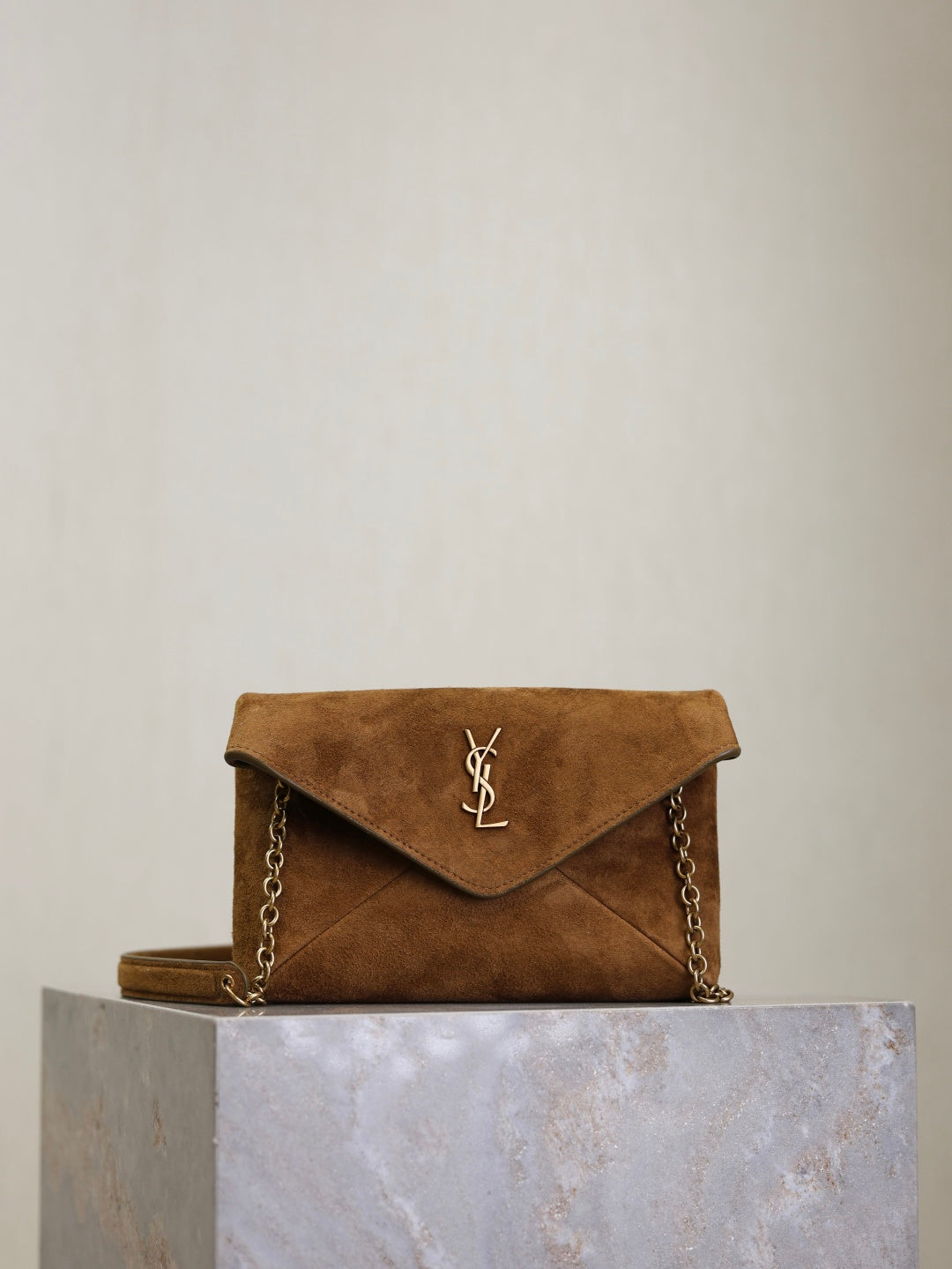 Women's Envelope Mini Bag – Camel Suede