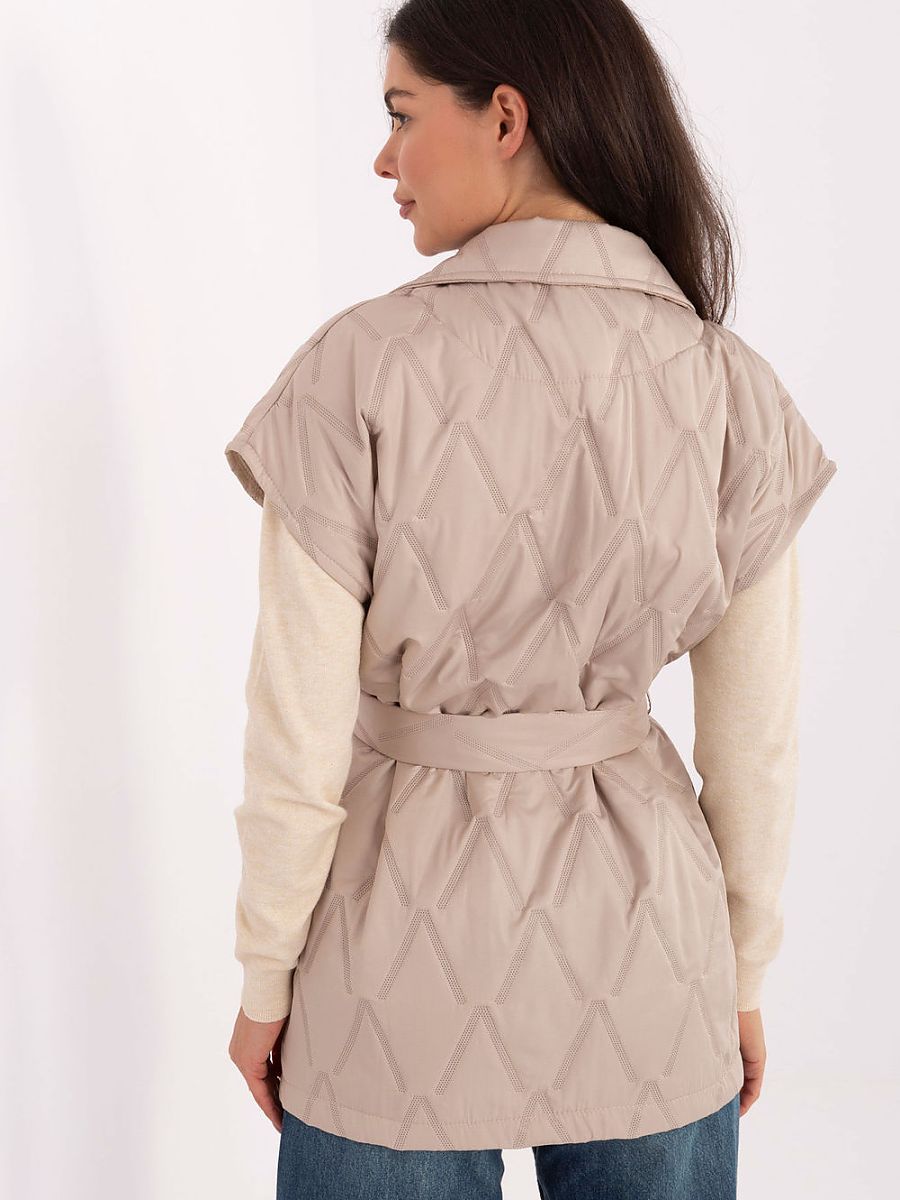 Chaleco Acolchado Elegante con Cinturón - Rue Paris