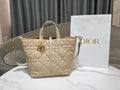 Women's Quilted Cannage Tote Bag – Cream