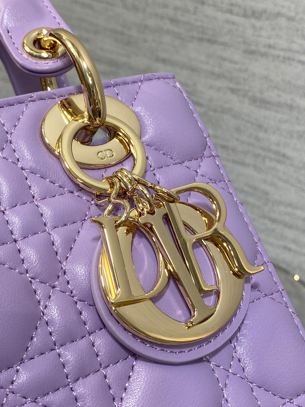 Women's Quilted Cannage Mini Handbag – Lilac