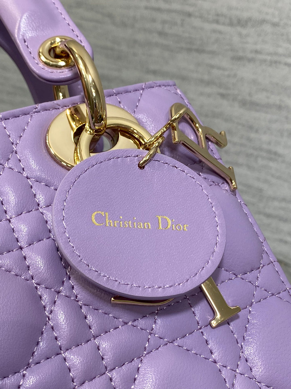 Women's Quilted Cannage Mini Handbag – Lilac